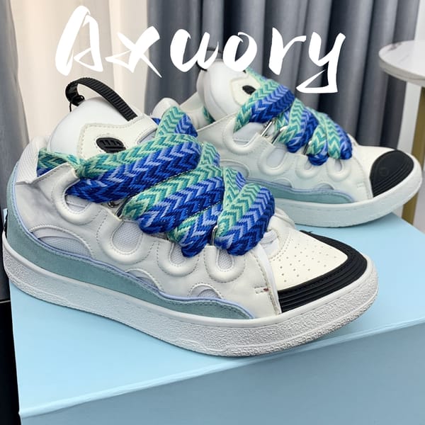 Men's Women's Sports Shoes Casual Shoes Thick Tongue Design Colored Shoelaces Genuine leather Material Warm Comfortable