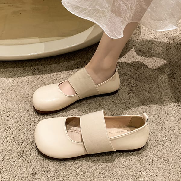 Women's Sneakers Summer 2024 Shoes White Woman-shoes New Roses Casual Basic PU Square Toe Shallow Flat Slip-On Solid Mary Janes