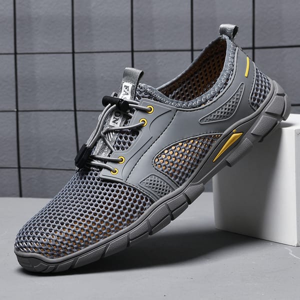 Men's shoes outdoor plus size breathable mesh shoes spring and summer mesh sports running shoes casual light tide shoes