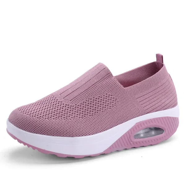 Women Autumn Fashion Vulcanized Shoes Platform Solid Color Flat Ladies Shoes Casual Breathable Wedges Ladies Walking Sneakers55