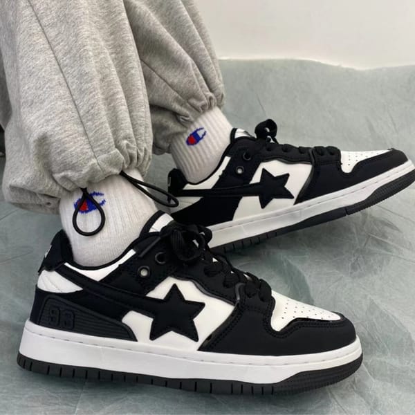 2024 China-Chic Color Contrast Meteor Moral Training Shoes Autumn Ins Style Student Fashion Breathable Casual Couple Shoes