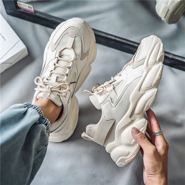 Men's Sneakers 2023 Summer New Fashion Men Chunky Sneakers Light Platform Trainers Street Style Male Footwear Tenis Masculino