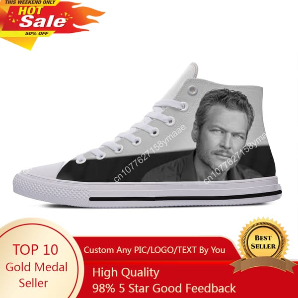 Hot Cool Fashion New Summer High Quality Sneakers Latest Casual Shoes Men Women Blake Shelton High Help Classic Board Shoes
