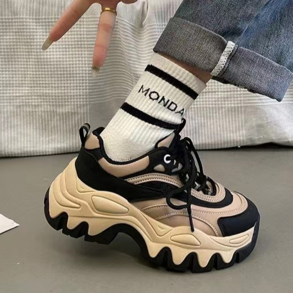 Sports Shoes for Women 2023 Summer Platform Chunky Sneakers for Women Outdoor Lace Up Ladies Causal Shoes Female Walking Shoes
