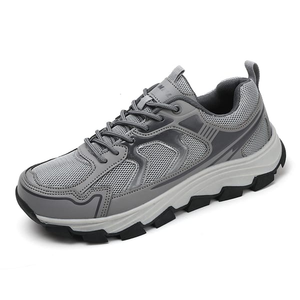 New men's casual sports shoes walking outdoor mesh breathable mountain walking large size men's shoes non-slip plus size47