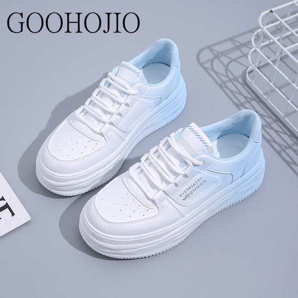 Sneakers College Style All-match Platform Shoes Women Vulcanize Shoes Light Casual Shoes Gradient Women Comfortable Breathable