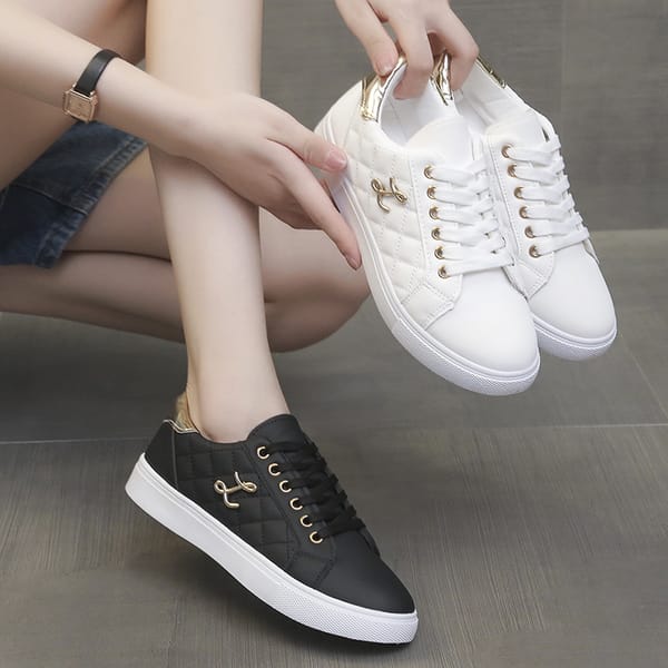 Women's Sneakers Fashion Breathable Flats Woman Soft Sole Casual Walking Vulcanized Shoes Women White Sneakers Zapatos De Mujer