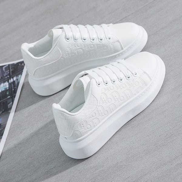Sneakers for Women 2021 New Fashion Platform Shoe Spring Autumn Casual Flats Female Thick Sole Breathable White Vulcanized Shoes