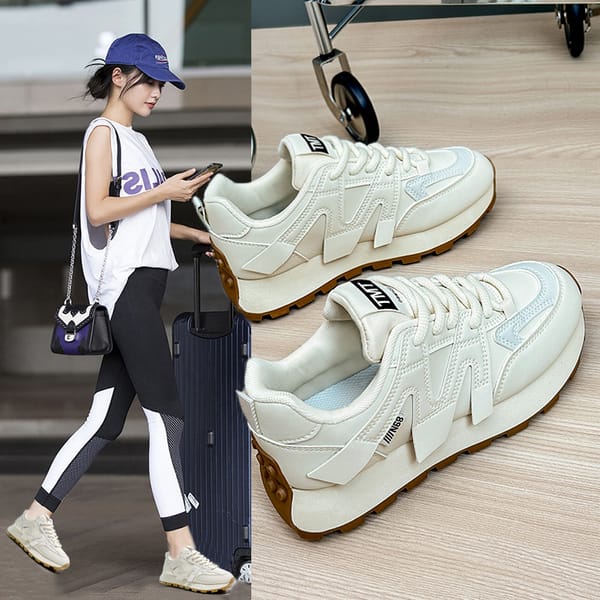 Woman Fashion Casual Platform Sneakers Women Flats Mesh Breathable Running Walking Shoes Chunky Autumn Sports Vulcanize Shoes