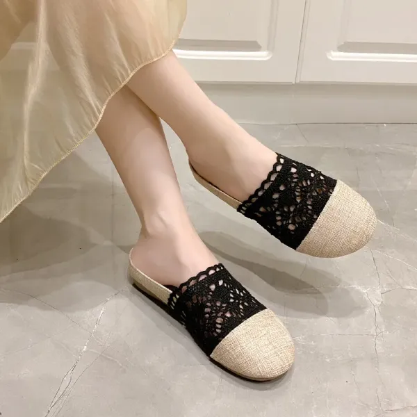 Summer Flats Women Sho Fisherman  Woman Mesh Breathable Flat Soft Bottom Women Peas Shoe Womans Shoes Flats Sho