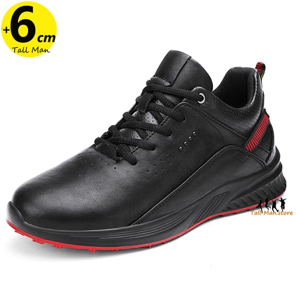 Elevator Sneakers Men's Mesh Breathable Sports Shoes Chunky Sole Height Increase Insole 6CM