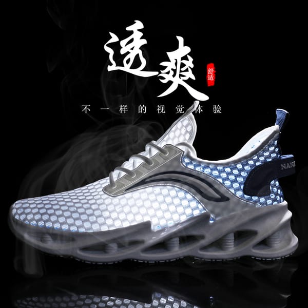 Men's breathable mesh shoes summer hollow mesh shoes air conditioning shoes for teenagers leisure non-slip small white sneakers