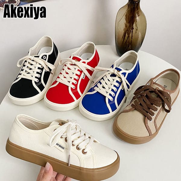 Autumn Women Sneakers Canvas Flat Shoes Casual Vulcanized Shoes Top Bear Cute Tennis Female Shoes BC4463