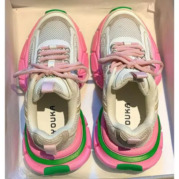 Brand Designer Shoe Women Vulcanized Shoe Breathable Comfortable Platform Women Shoes Fashion Casual Sport Shoe Women Mesh Shoes