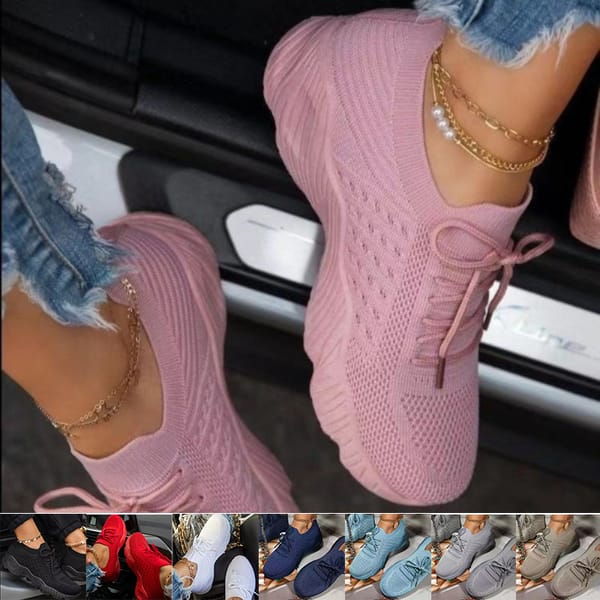 Breathable Mesh Shoes Women Sneakers 2024 Fashion Platform Women's Sports Shoes Plus Size Light Vulcanize Shoe Ladies Tennis New