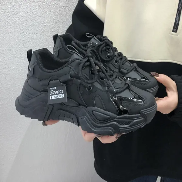 Shoes Women's Spring and Autumn 2024 New Women's Shoes All-match Thick-soled White Sneakers Fashion Casual Shoes