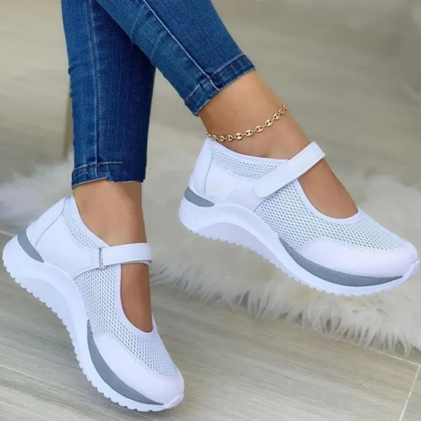 White Sneakers Women Shoes Casual Platform Mesh Breathable Vulcanized Shoes Ladies Outdoor Walking Footwear Chaussure Femme