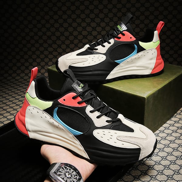 Men's Breathable Lightweight Sneakers Casual Comfort Sports Running Tennis Fitness Jogging Shoes for Male