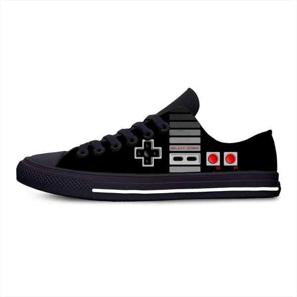 Hot Classic Controller Video Game Console Game Fans Breathable Casual Shoes Low Top Lightweight Board Shoes Men Women Sneakers