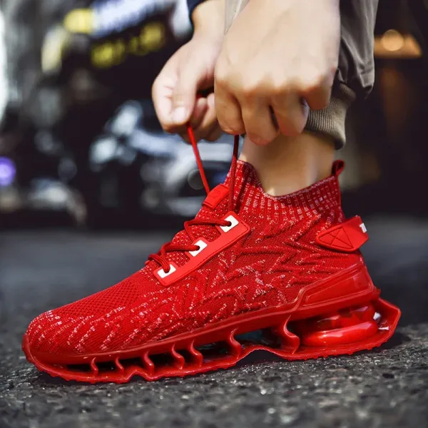 All-match Men's Blade Running Shoes Breathable Sneakers Jogging Shoes Fashion Antiskid Damping Sports  Training Shoes