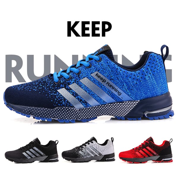 Men Running Shoes Mesh Fashion Sneakers Breathable Casual Sport Shoes Outdoor Walking Jogging Tennis Shoes Athletics Plus Size