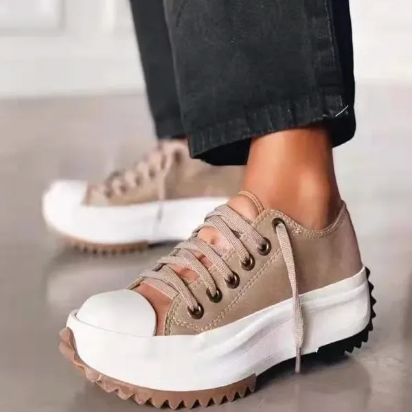 Sneakers Women's Vulcanized Shoes Women Summer New Versatile Casual Thick Sole Canvas Shoes Female Women Shoes  Chunky Sneakers
