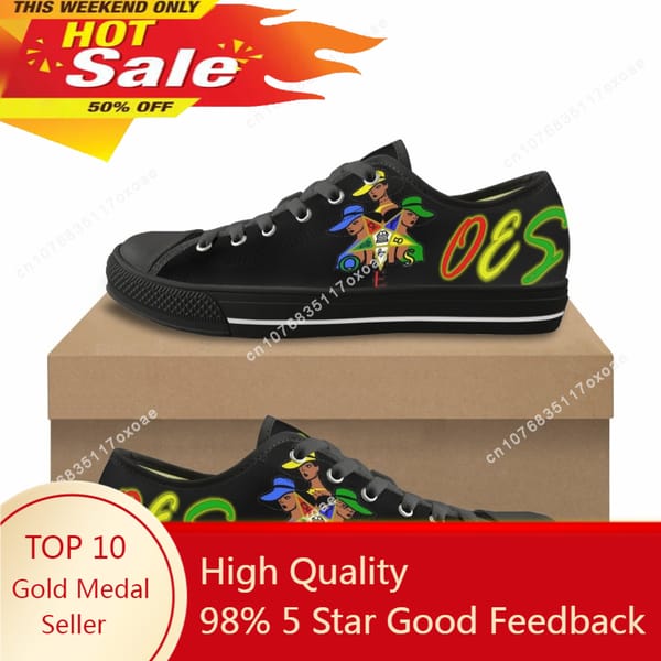 Summer Comfortable Low Top Canvas Shoes for Ladies New Hot Order of The Eastern Star Print OES Casual Vulcanized Sole Sneakers