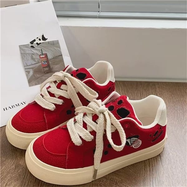 2023 New Round Toe Lace Up Luxury Women's Platform Shoes Outdoor Female Sneakers Fashion Casual Vulcanized Shoes Zapatos Mujer