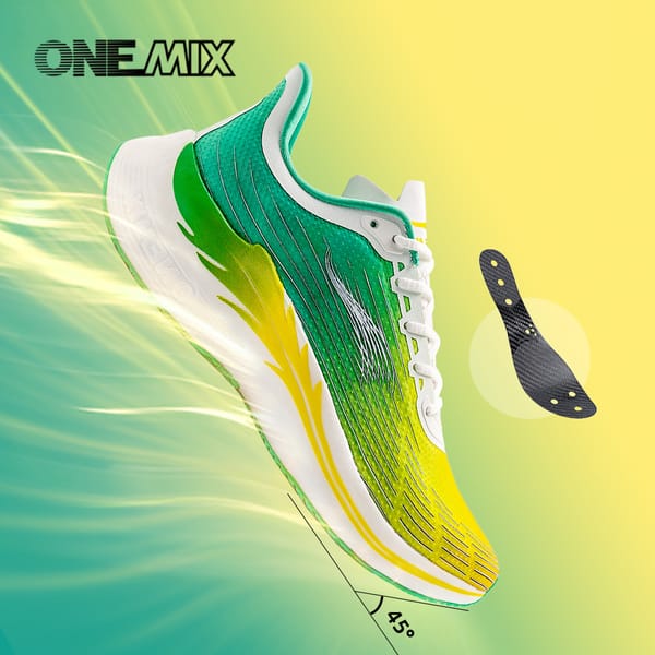 Onemix Carbon plate racing Running Shoes breathable sneaker New Professional Marathon Cushion Sneakers Sports Shoes