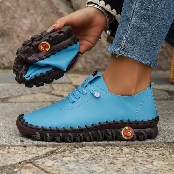 Sneakers Women Shoes Loafers Lace Up Leather Flat New Spring 2024 Casual comfortable Mom Shoe Mujer Zapatos Chaussure Femme