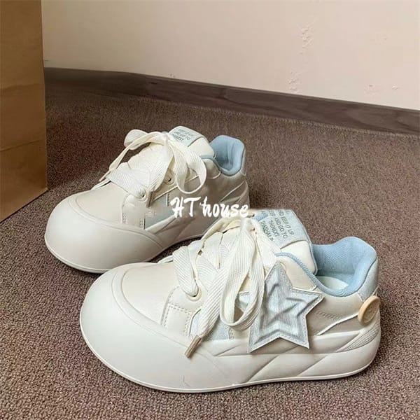 Platform Sports Shoes White Women's Sneakers Tennis Female Flats Casual Vintage Spring Summer 2024 Fashion Skateboard Footwear
