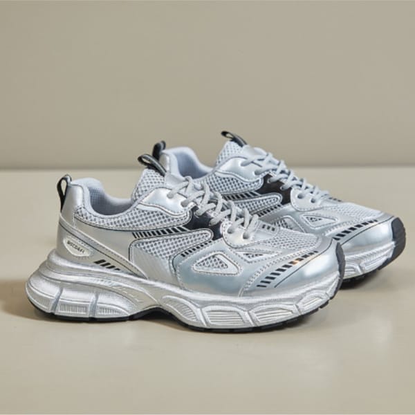 Spring new daddy shoes female students thick sole sports increase street pats running leisure sneakers  C1431