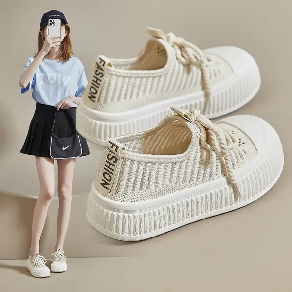 Zapatillas Mujer Korean Version Breathable Shoes for Women Sneakers 2024 Summer New Student Walk Casual Board Shoes Women Shoes