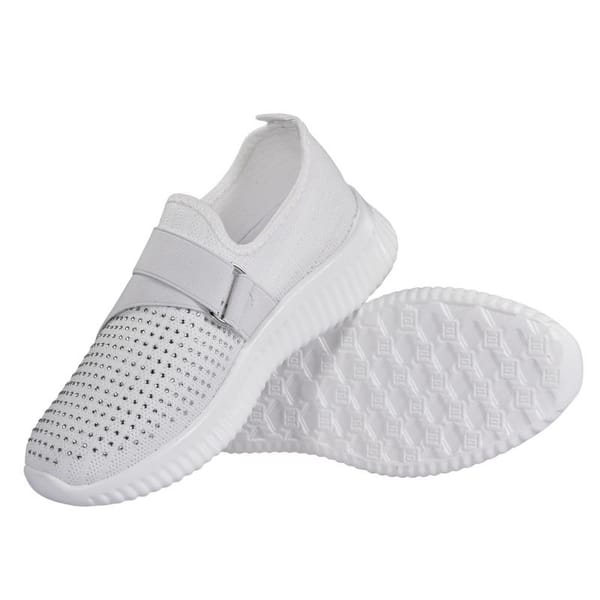 Casual Shoes For Women Lightweight  Slip On Sneakers Breathable Slip On Sneakers Flat Bottom Indoor Outdoor Walking Shoes
