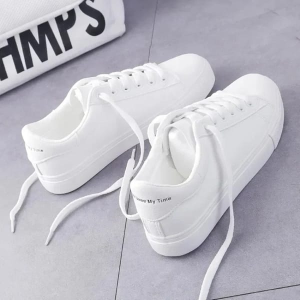 2024 New Casual Shoes for Womens Lightweight Women's Flats Outdoor Comfortable Hard Wearing All Match White Shoes Tenis De Mujer