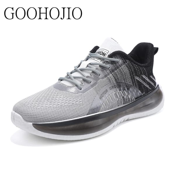 New Men Casual Shoes Male Ourdoor Jogging Trekking Sneakers Lace Up Breathable Shoes Men Comfortable Light Soft Hard-Wearing