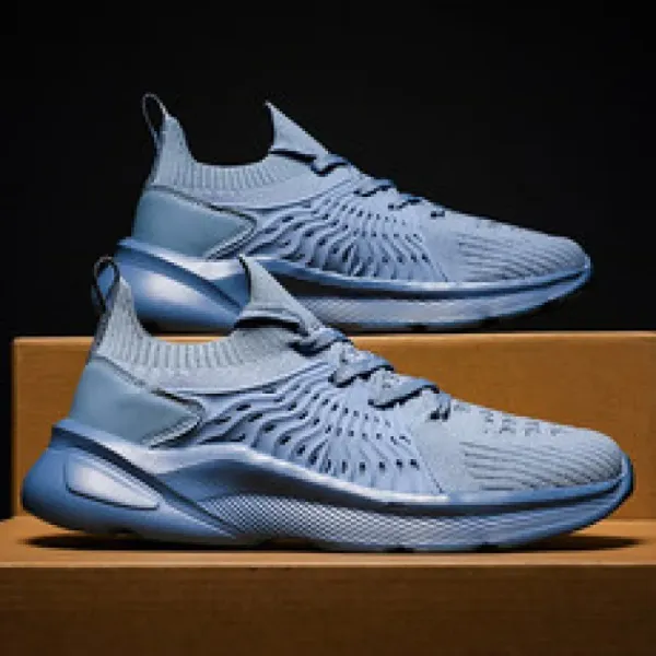 Training Shoes Men's Black Running Shoes Training Shoes Non-Slip Men's Breathable Rubber Spring and Autumn Tenis