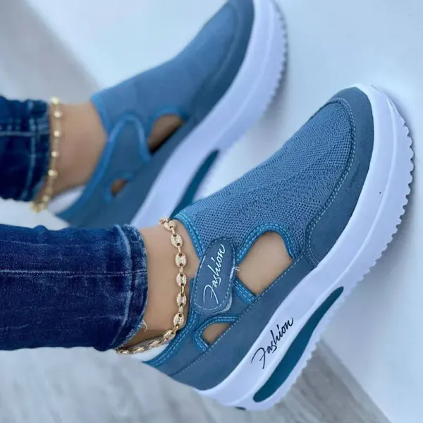 Women's Sneakers 2023 Platform Wedges Casual Shoes Breathable Sport Vulcanized Shoes Fashion Female Footwear Zapatillas Mujer