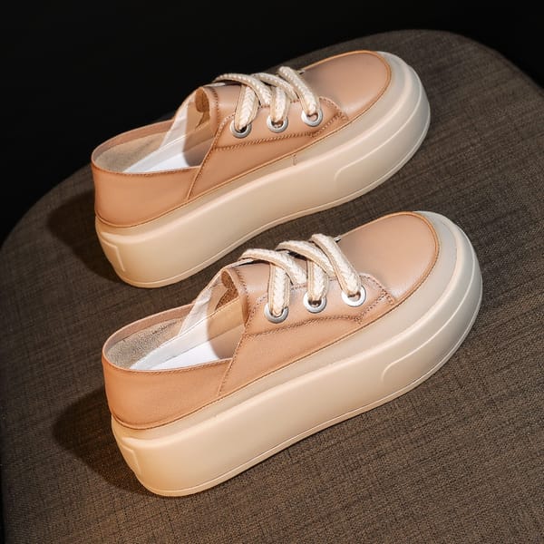 Women Platform Sneakers 2022 Spring Autumn New Fashion All-match Solid Color Women Casual Shoes Low Shoes for Walking Shoes