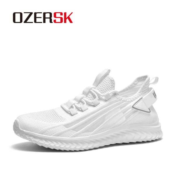 OZERSK Spring And Summer Breathable Comfortable Mesh Sports Shoes Men Lightweight Flexible Running Shoes Plus Size 39-48