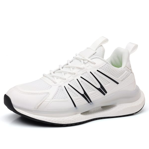 Men Running Shoes Women Casual Shoes Four Seasons Breathable Mesh Youth Fitness Shoes Hard-Wearing Outdoor Student Sneakers