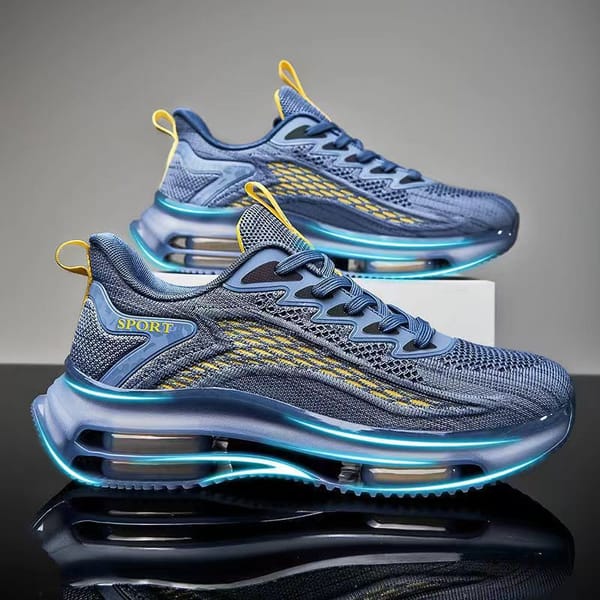 2023 New Men's Sports Air Cushion Mesh Breathable Running Shoes Fashion Men's Outdoor Walking Shoes Sports Shoes Zapatillas