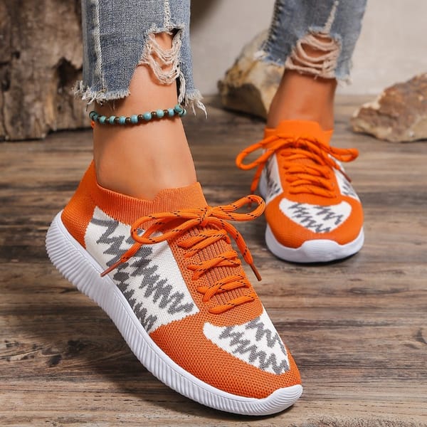 Mesh Low Heel Sneakers 2024 High Quality Adult Shoes Female Lace-up Mixed Colors Spring/Autumn Women's Vulcanize Shoes
