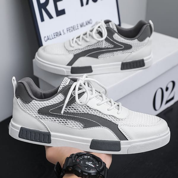 The new hollowed-out net fashion shoes men's shoes deodorant breathable