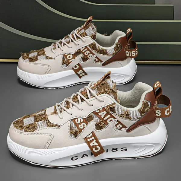 New Men's Sneakers Casual Sports Shoes for Men Comfortable Four Seasons Breathable Versatile Skateboard Personality Mans Sneaker