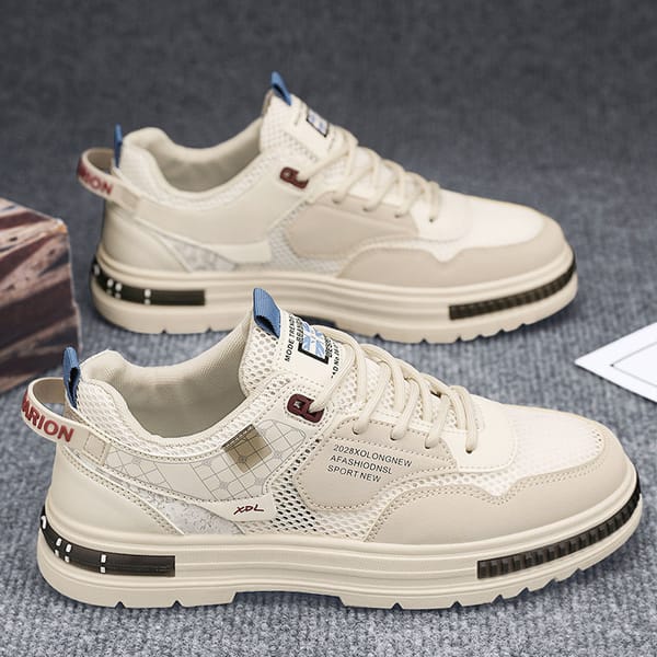 Men's Shoes 2024 Spring New Thick Sole Casual Shoes Men's Sports Board Shoes Fashion Versatile High Top