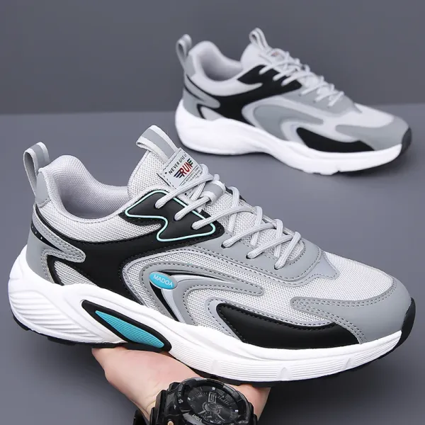 Men's Sneakers 2024 Fashion Men Sports Shoes Comfortable Breathable Wear-resistant Male Thick Soled Casual Shoes Tenis Masculino