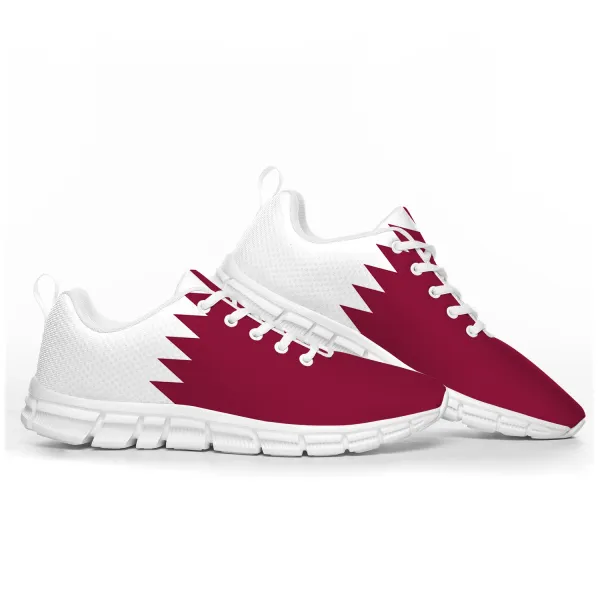 Qatar Flag Sports Shoes Mens Womens Teenager Kids Children Sneakers Qatar Casual Custom High Quality Couple Shoes