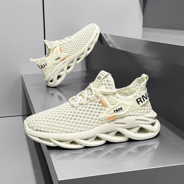 New Men's Shoes Outdoor Casual Sneaker Summer Hollow Out Breathable Mesh Shoes for Men Light Sport Running Shoe Tenis Zapatillas