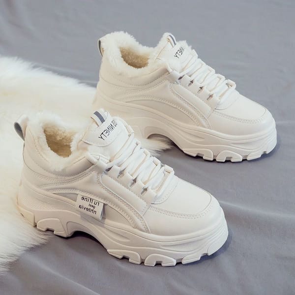 Winter Women Warm Sneakers 2024 New Platform Snow Boots Female Causal Warm Plush Dad Shoes Botines De Mujer Ladies Ankle Boots